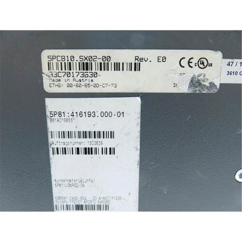 议价B&R Automation 5PC810.SX02-00, 5P81: 416193.000-01