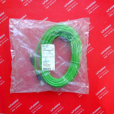 议价Ifm E12492 易福门以太网连接线 M12 4针 RJ45 D-coded