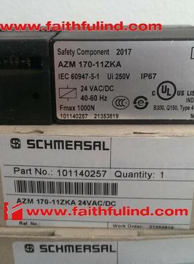 议价Schmersal 101140257 施迈赛安全开关 AZM 170-11ZKA