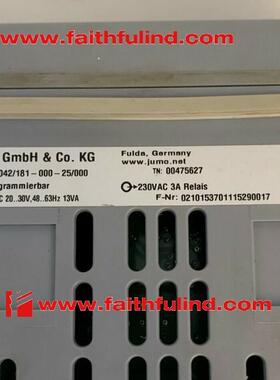 议价Jumo 00475627 久茂温控器 dTRON 308H 703042/181-000-25/00