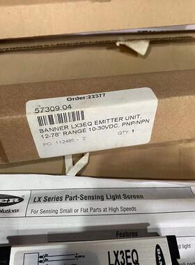 议价邦纳BANNER小部件测量光幕LX3EQ LX3RQ 57309.04