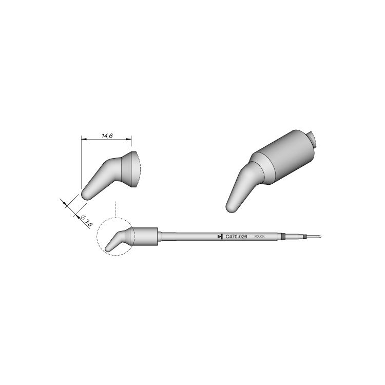 议价西班牙 JBC C470-026 烙铁头 C470026 电烙铁