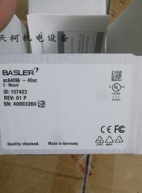 议价basler彩色工业相机aca4096-40uc