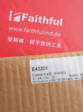 议价IFM E43201 易福门法兰 FLANGE PLATE 73-90/G3/4