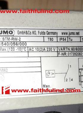 议价Jumo 60000903 久茂温度传器 STM-RW-2 601540/056/000