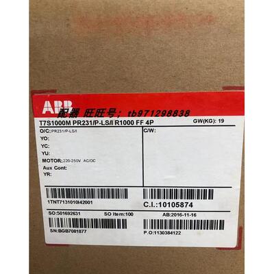 议价 SACE 促 T7S1000M PR231/P-LS/I R1000 FF 4P 10105874
