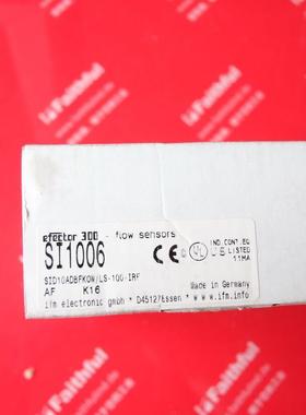 议价 SI1006 易福门流量传器 SID10ADBFKOW/LS-100-IRF