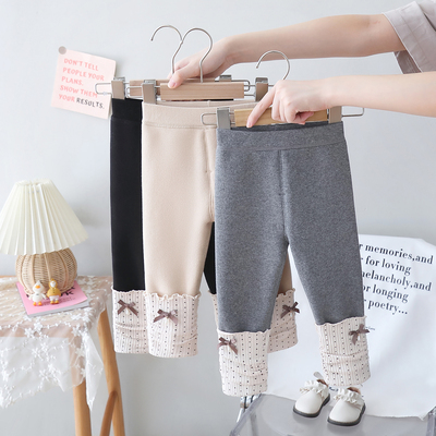 长裤假两件拼接堆堆袜打底裤百搭