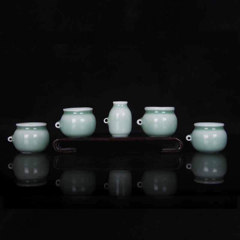 鸟食杯五件套鸟笼配件食槽鸟用食碗喂食器鸟食罐绣眼红子金青鸟罐