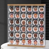 纪念币展示盒马拉松奖牌展示盒盲盒手办展示盒置物架吧唧收纳盒