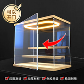 盲盒收纳盒展示架手办摆件防尘展示柜布鲁可泡泡玛特亚克力展示盒