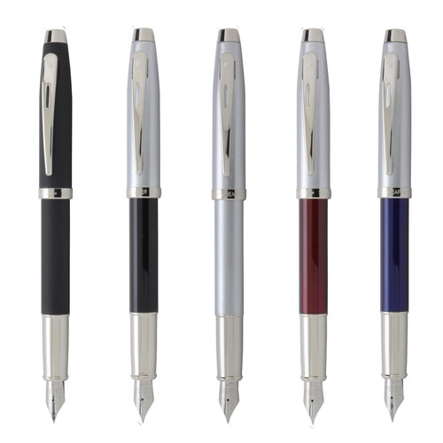 包邮正品犀飞利sheaffer 100系列银夹蓝杆/墨水黑各色钢笔/墨水笔