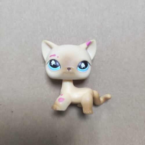 LPS Q版宠物 pet微型可爱的小朋友玩具 黄色猫 玩具