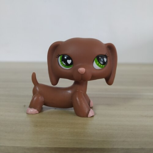 LPS Q版宠物 pet微型可爱的小朋友玩具 爱心腊肠狗 玩具