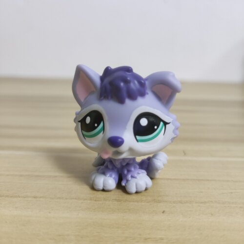Q版宠物 lps pet微型的 小蓝狗 小孩生日礼物玩具