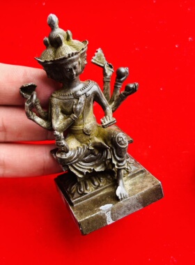 瓦莱龙婆帕2558 四面神小供奉，银符管。泰国佛牌