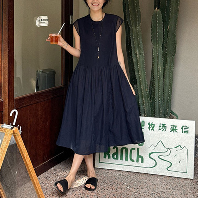 夏季新款贵气风服饰A字女夏季气质通勤百搭连衣裙