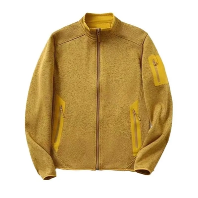 鸟家同款covert立领户外保暖抓绒衣外套针织运动夹克