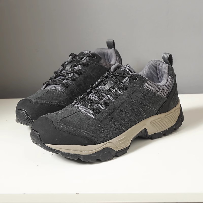 捡漏款！出口欧美单！反绒牛皮户外男士休闲徒步登山鞋真皮运动鞋