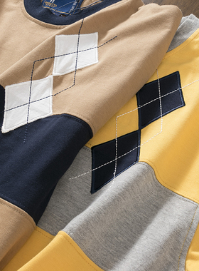 出K英国单！高支双纱面料亲肤细腻男士圆领休闲短袖T恤