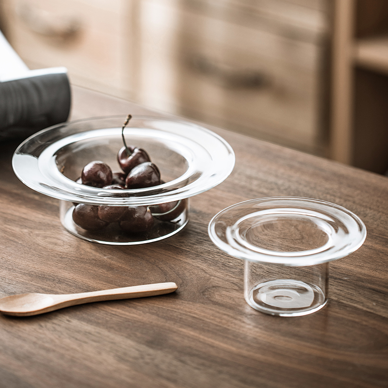 草帽玻果盘拍照道具酸奶杯