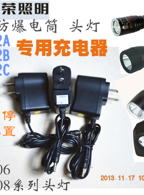 华荣BAD202A 202B/C BAD206防爆手电筒 BAD308E-T头灯 电池充电器