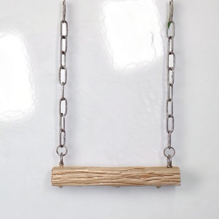 鹦鹉秋千站架虎皮牡丹玄风解闷玩具梨木吊桥鸟笼装饰挂件鸟笼站杆