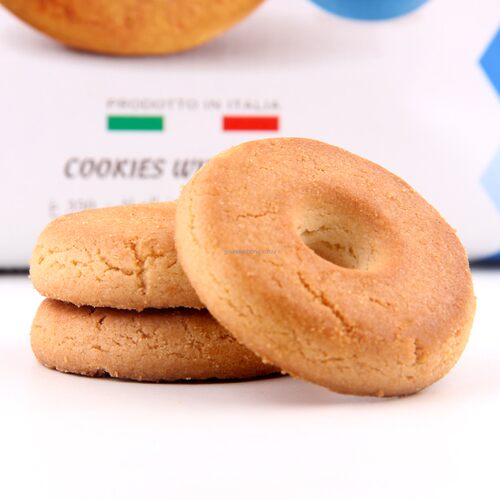 意大利原装进口特产零食休闲食品小吃欧若拉奶油曲奇饼干350gx3袋 - 封面