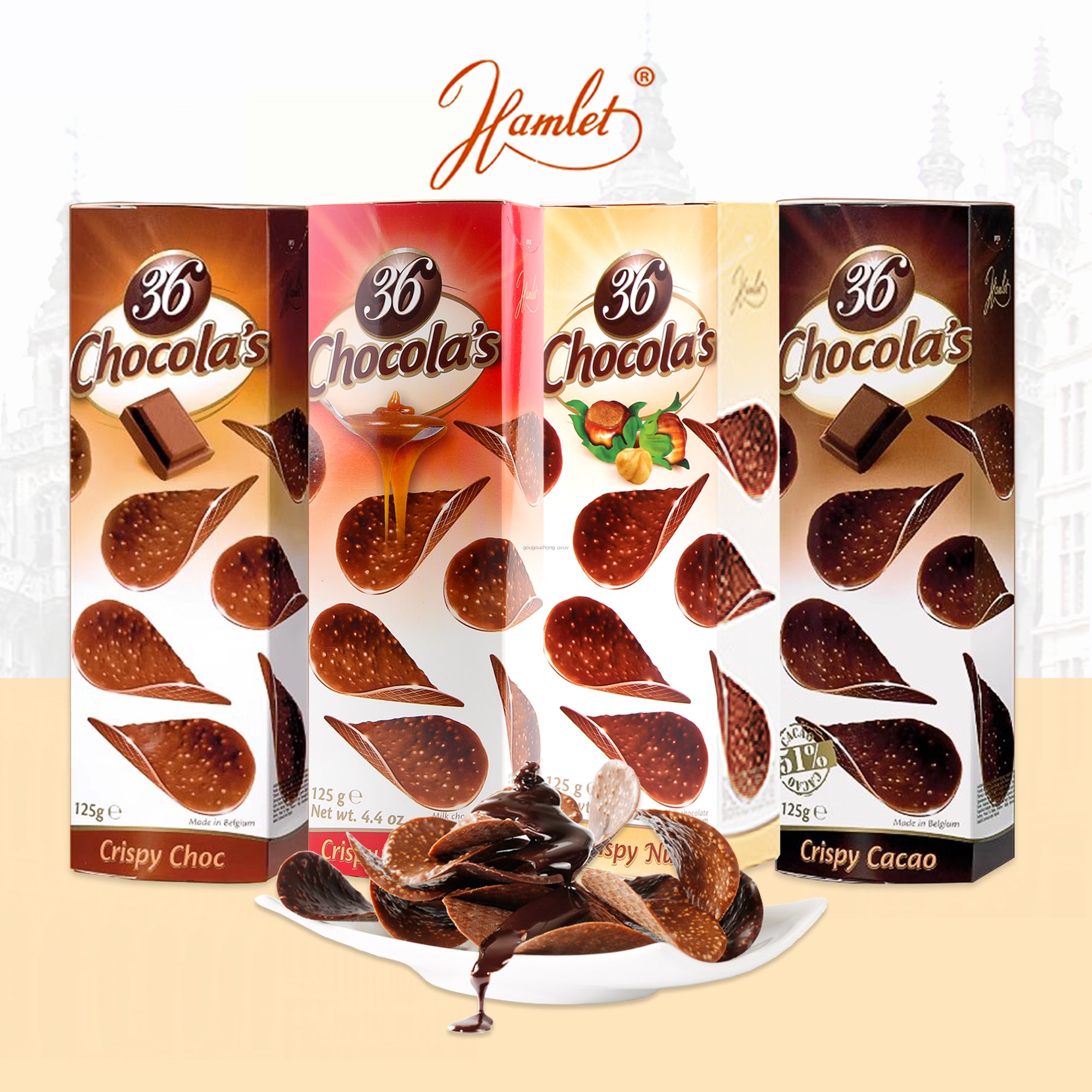 比利时原装进口Hamlet巧克力脆片