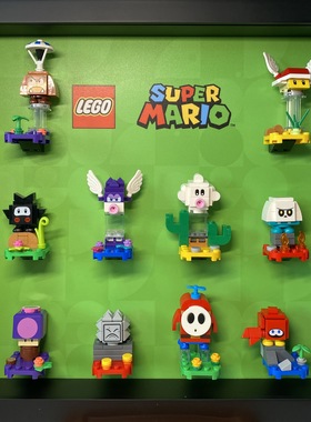 积木收纳展示相框适用71361乐高 71386任天堂超级马里奥71394二季