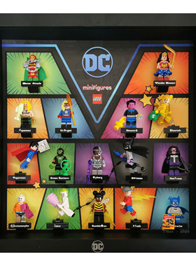 包邮DIY积木收纳相框适用DC抽抽乐LEGO71026乐高人仔礼物蝙蝠侠