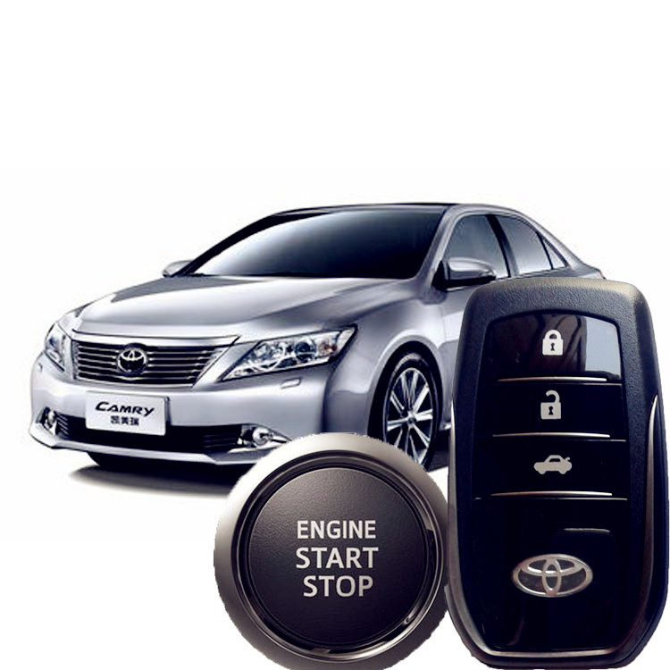 老款凯美瑞7代一键启动无钥匙进入手机改装远程空调预热把手