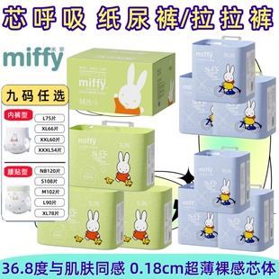 型 芯呼吸婴儿纸尿裤 夜用拉拉裤 尿不湿片 米菲 miffy