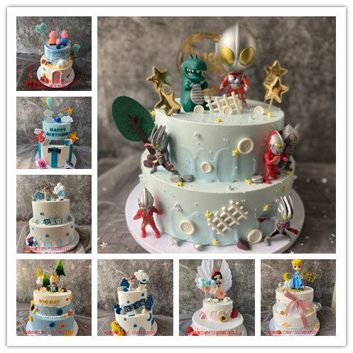 生日样品仿真蛋糕模型2023卡通网红新款双层橱窗摆设道具可来图做,家居饰品,仿真水果,淘宝优惠券,粉丝福利购,淘宝优惠卷