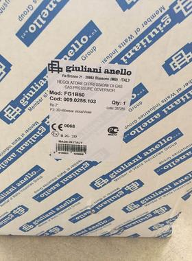 【工控数码】giuliani anello燃气减压阀FG1B50/40(2