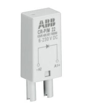 询价原装ABB继电器附件 绿色保护模块 CR-P/M 62V 6-24VAC/DC议价