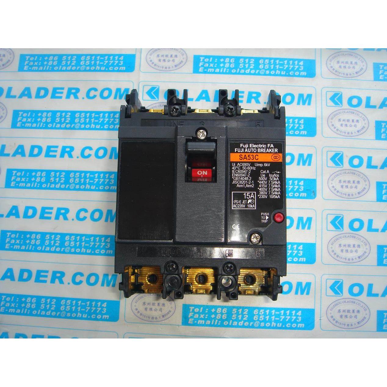 【工控数码】【原装正品】FUJI ELECTRIC SA53C 3P 15A 日本富士