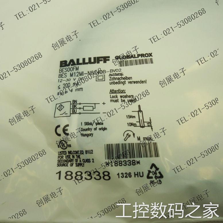 询价原装正品巴鲁夫BALLUFF接近开关BES M12MI-NSC40B-BV02议价