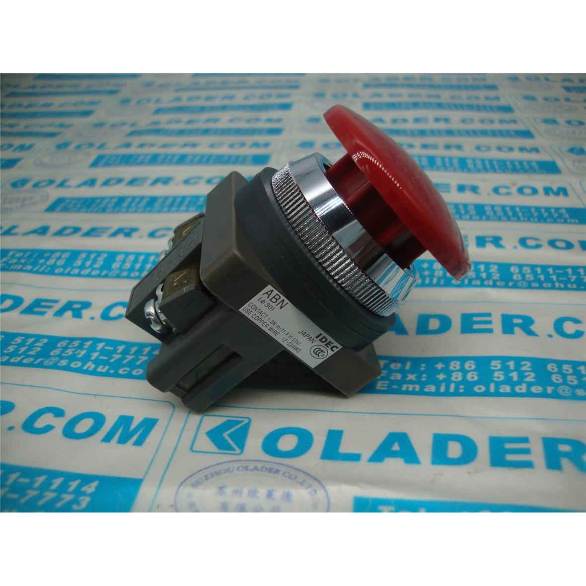 【工控数码】询价 IDEC和泉蘑菇头按钮开关ABN301R 30mm议价