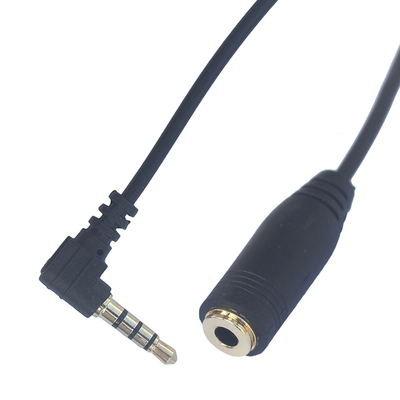 公对母美标耳机兼容弯头转换线