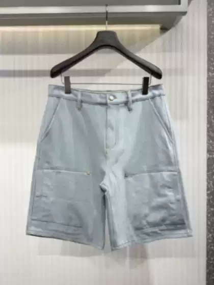 Workwear Casual Shorts 2026 Spring/Summer New Fashion Splash-Ink Versatile Loose Straight Khaki Pants Unisex