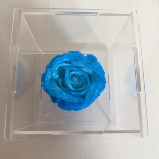 永生花水晶玫瑰硫酸铜晶体玫瑰花蓝色妖姬生日礼物女生情人节礼物