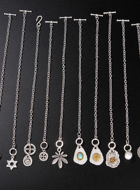 克罗星男女合金潮流单链手链高桥