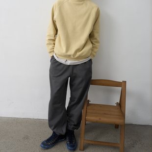 380G「自发热」锁温拉绒纯色刺绣卫裤 腰围可调节