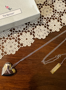 自制韩国八奶the barnnet同款项链爱心女项链锁骨链设计感小众ins