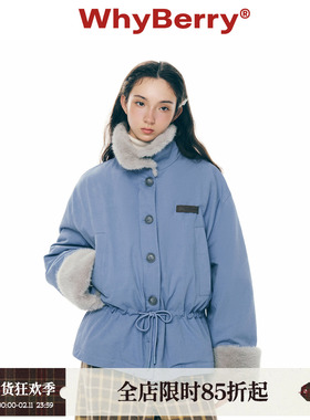 WhyBerry 25AW“ 深冬特辑”复古毛领收腰棉服秋冬保暖休闲厚外套