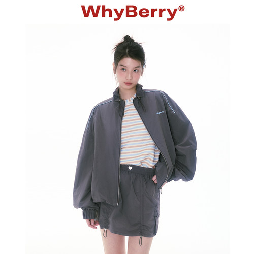WhyBerry 25SS“夏日攻略”休闲风防晒外套落肩宽松夏季外衣女