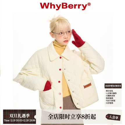 WhyBerry 22AW“空气苏打”内胆夹棉厚外套女慵懒复古棉服秋冬