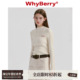 23AW 可机洗羊毛 纯色长袖 WhyBerry 打底女T恤衫 内搭外穿短上衣