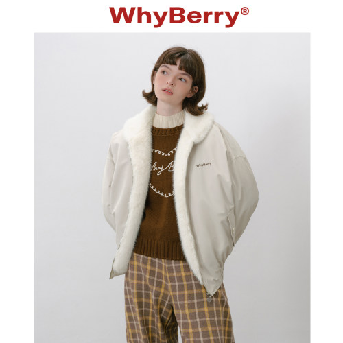 WhyBerry 25AW“RainyDay”翻毛造型感防风外套百搭秋冬厚款棉服